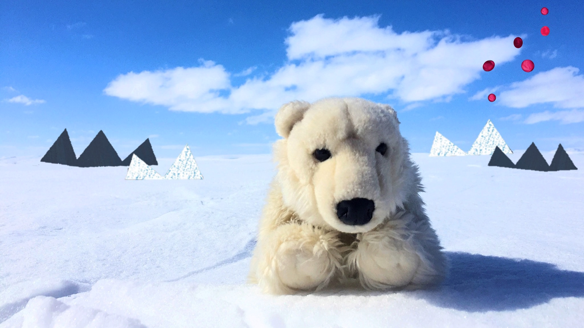 Teaterforestillingen Isbjørnen Bjørnis og de røde prikkene