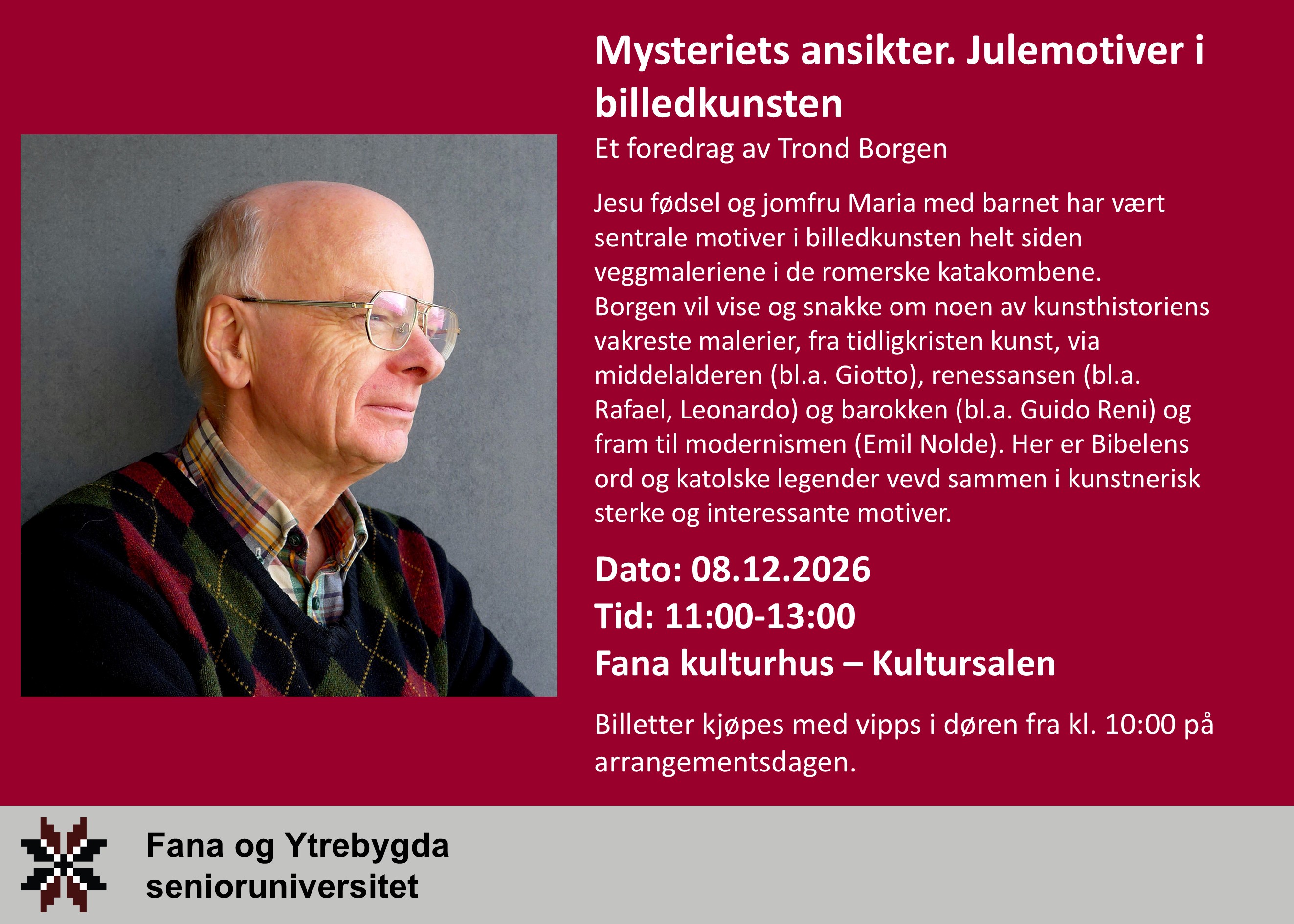 Mysteriets ansikter. Julemotiver i billedkunsten