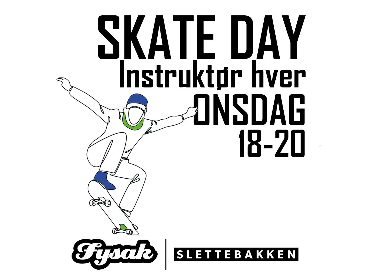 Bilde for Fysak Slettebakken: Skateday med Bergen Skateboardklubb