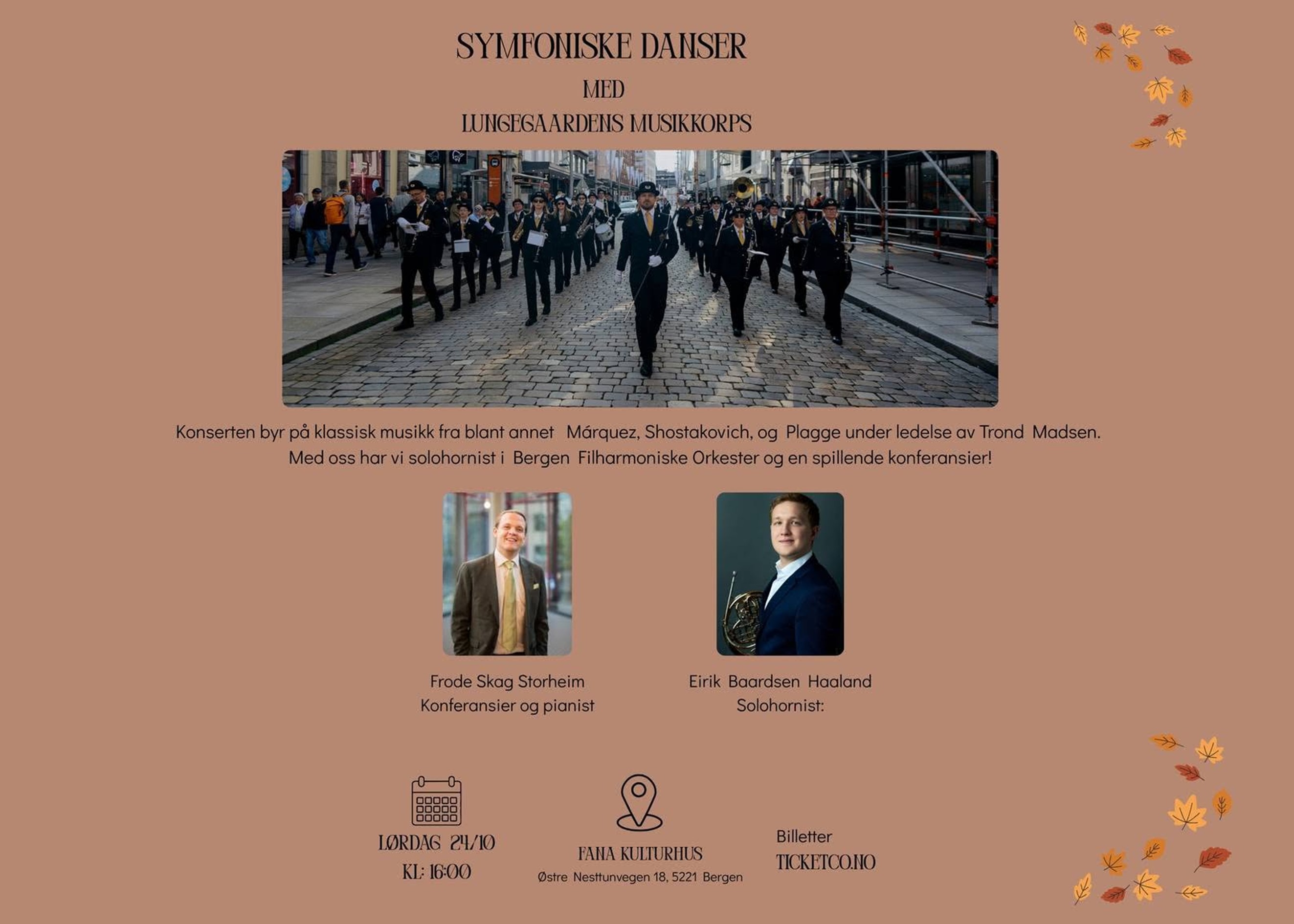 Symfoniske danser med Lungegaardens musikkorps